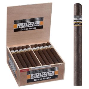 Cuban Rounds Churchill Maduro Box
