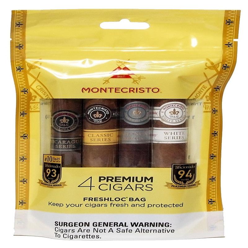 Montecristo Premium Fresh Pack Sampler of 4 Cigars