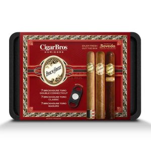 Brick House Premium Cigars Set + Personal Humidor by CigarBros