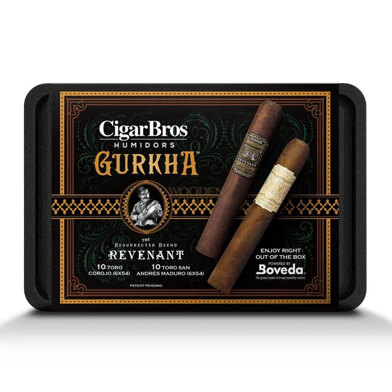 Gurkha Premium Cigars Set + Personal Humidor by CigarBros