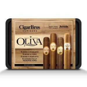 Oliva Variety Premium Cigars Set + Personal Humidor by CigarBros